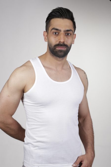 زیرپوش رکابی سفید مردانه